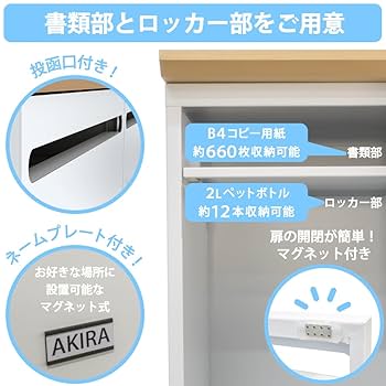 Amazon.co.jp: 家具のAKIRA パーソナルロッカー 4人用 2段